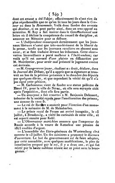 L'ami de la religion et du roi journal ecclesiastique, politique et litteraire