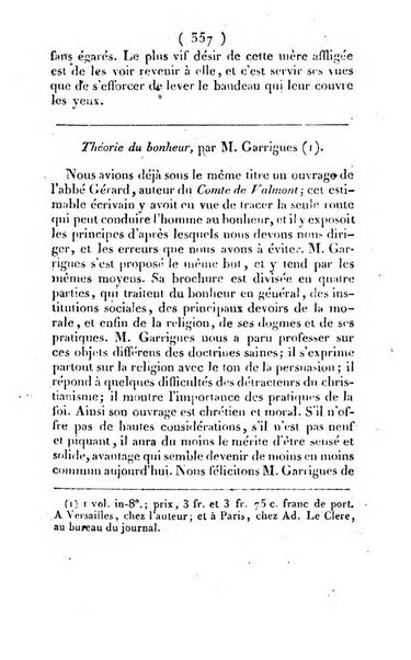 L'ami de la religion et du roi journal ecclesiastique, politique et litteraire