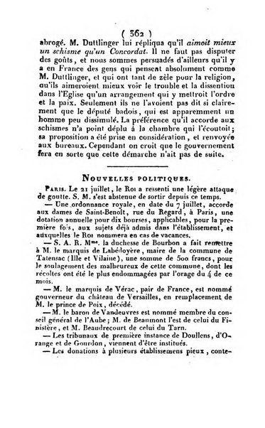 L'ami de la religion et du roi journal ecclesiastique, politique et litteraire