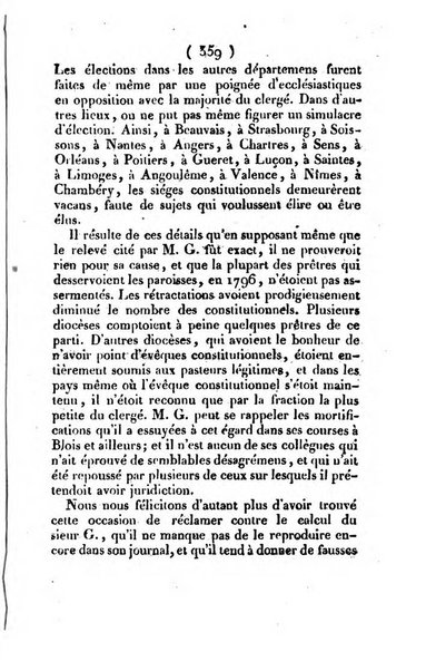 L'ami de la religion et du roi journal ecclesiastique, politique et litteraire