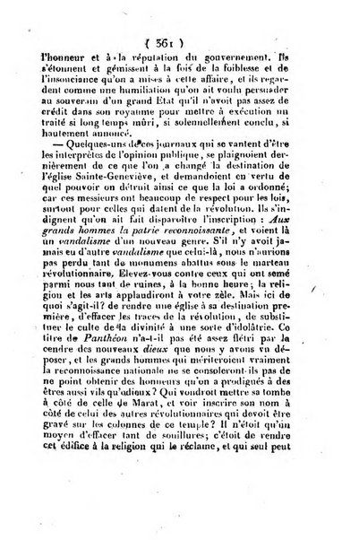 L'ami de la religion et du roi journal ecclesiastique, politique et litteraire