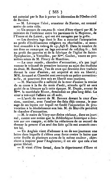 L'ami de la religion et du roi journal ecclesiastique, politique et litteraire