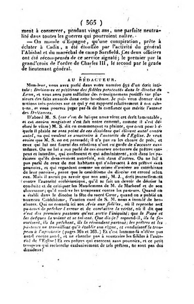 L'ami de la religion et du roi journal ecclesiastique, politique et litteraire