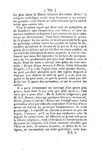 L'ami de la religion et du roi journal ecclesiastique, politique et litteraire