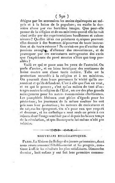 L'ami de la religion et du roi journal ecclesiastique, politique et litteraire