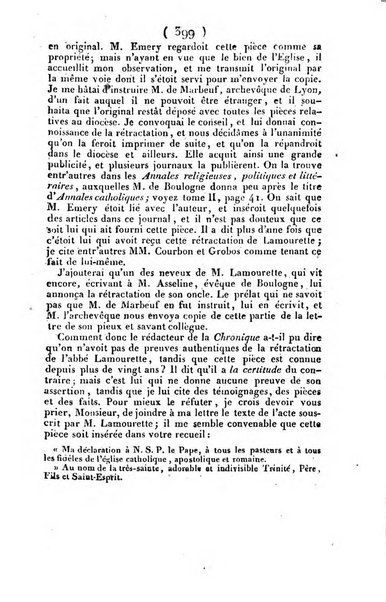 L'ami de la religion et du roi journal ecclesiastique, politique et litteraire