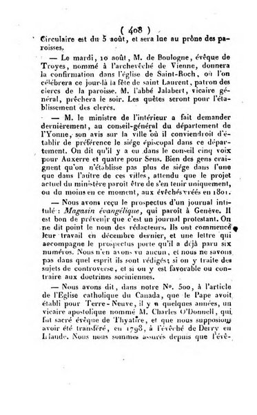 L'ami de la religion et du roi journal ecclesiastique, politique et litteraire