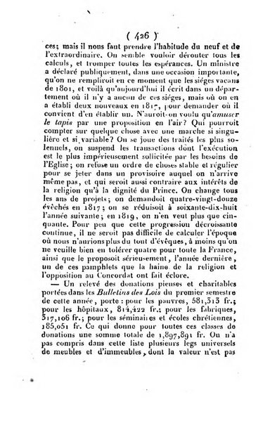 L'ami de la religion et du roi journal ecclesiastique, politique et litteraire