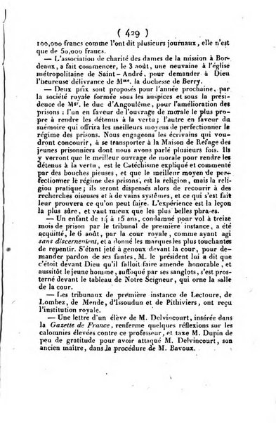 L'ami de la religion et du roi journal ecclesiastique, politique et litteraire