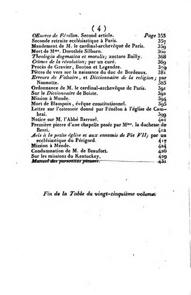 L'ami de la religion et du roi journal ecclesiastique, politique et litteraire