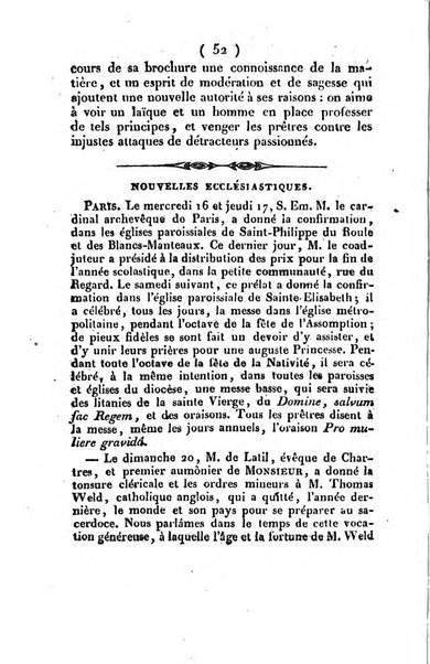 L'ami de la religion et du roi journal ecclesiastique, politique et litteraire