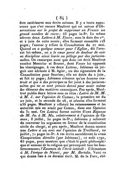 L'ami de la religion et du roi journal ecclesiastique, politique et litteraire