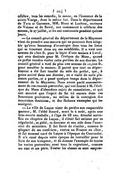 L'ami de la religion et du roi journal ecclesiastique, politique et litteraire