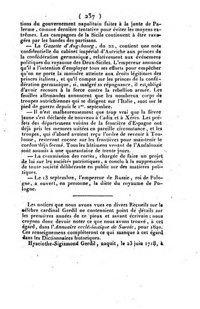 L'ami de la religion et du roi journal ecclesiastique, politique et litteraire