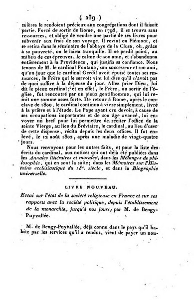 L'ami de la religion et du roi journal ecclesiastique, politique et litteraire