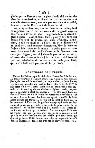 L'ami de la religion et du roi journal ecclesiastique, politique et litteraire