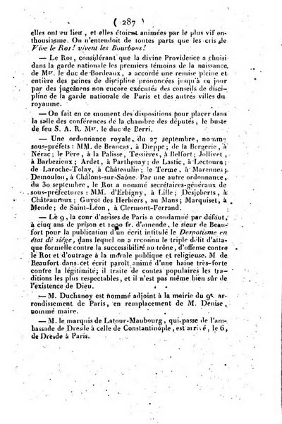 L'ami de la religion et du roi journal ecclesiastique, politique et litteraire