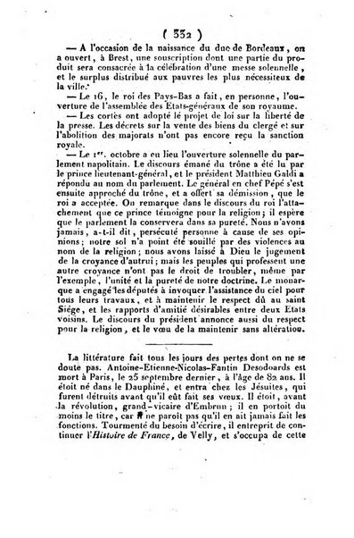 L'ami de la religion et du roi journal ecclesiastique, politique et litteraire