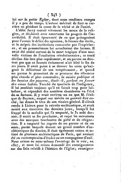 L'ami de la religion et du roi journal ecclesiastique, politique et litteraire