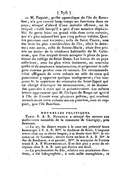 L'ami de la religion et du roi journal ecclesiastique, politique et litteraire