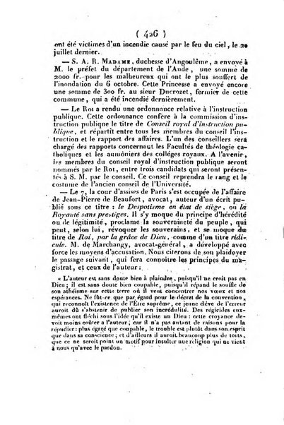 L'ami de la religion et du roi journal ecclesiastique, politique et litteraire