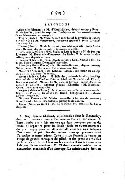 L'ami de la religion et du roi journal ecclesiastique, politique et litteraire