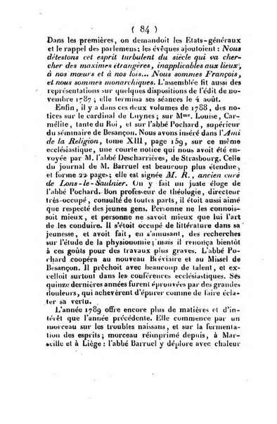 L'ami de la religion et du roi journal ecclesiastique, politique et litteraire