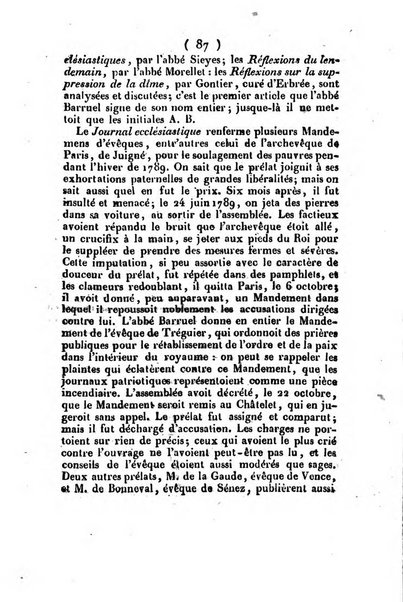 L'ami de la religion et du roi journal ecclesiastique, politique et litteraire