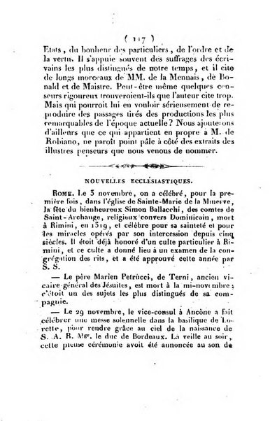 L'ami de la religion et du roi journal ecclesiastique, politique et litteraire