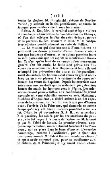 L'ami de la religion et du roi journal ecclesiastique, politique et litteraire