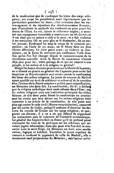 L'ami de la religion et du roi journal ecclesiastique, politique et litteraire