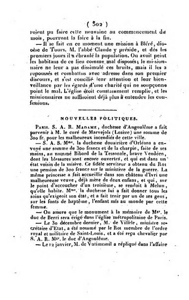 L'ami de la religion et du roi journal ecclesiastique, politique et litteraire