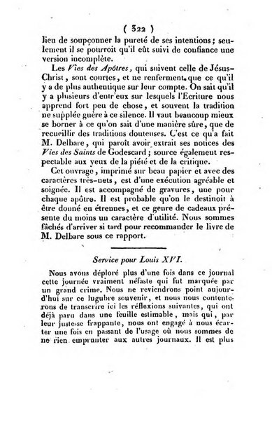 L'ami de la religion et du roi journal ecclesiastique, politique et litteraire