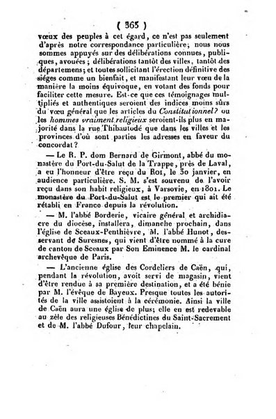 L'ami de la religion et du roi journal ecclesiastique, politique et litteraire