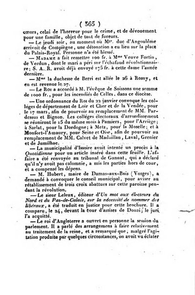 L'ami de la religion et du roi journal ecclesiastique, politique et litteraire