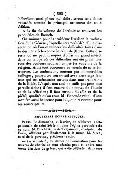 L'ami de la religion et du roi journal ecclesiastique, politique et litteraire