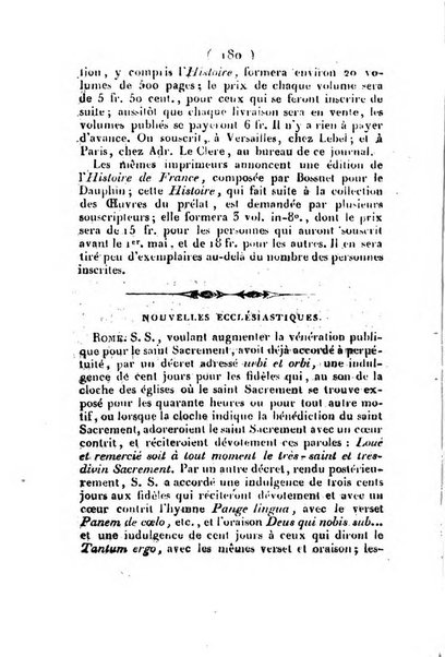 L'ami de la religion et du roi journal ecclesiastique, politique et litteraire