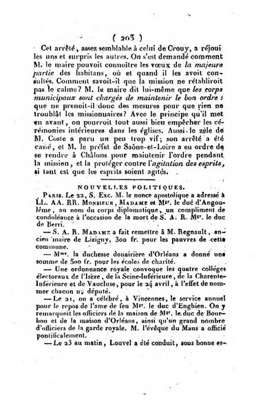 L'ami de la religion et du roi journal ecclesiastique, politique et litteraire