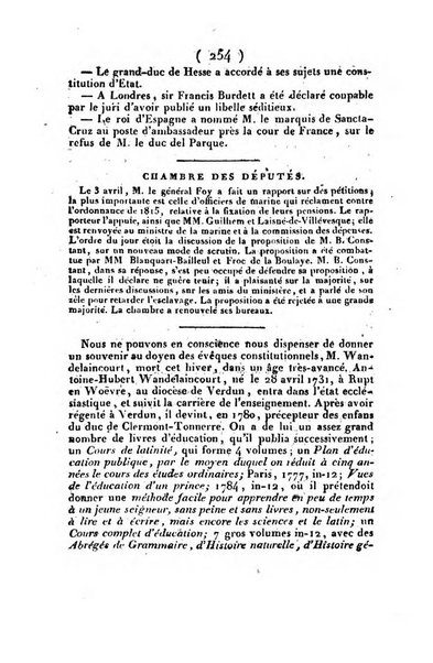 L'ami de la religion et du roi journal ecclesiastique, politique et litteraire