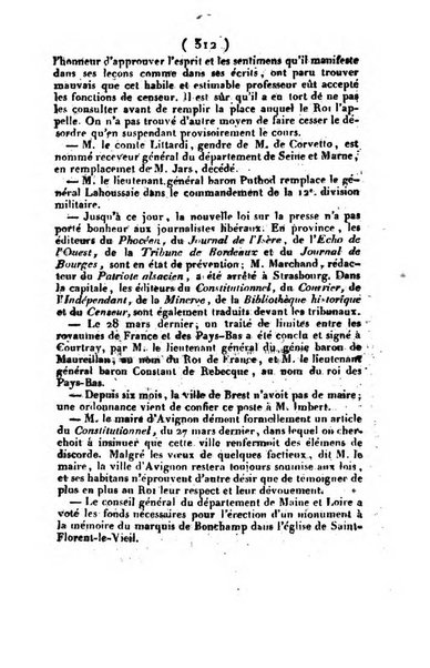 L'ami de la religion et du roi journal ecclesiastique, politique et litteraire