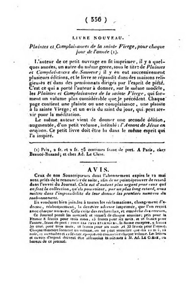 L'ami de la religion et du roi journal ecclesiastique, politique et litteraire