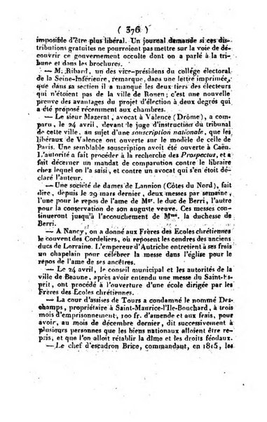 L'ami de la religion et du roi journal ecclesiastique, politique et litteraire