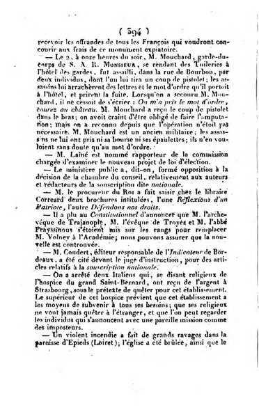 L'ami de la religion et du roi journal ecclesiastique, politique et litteraire