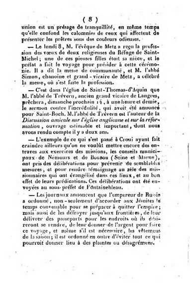 L'ami de la religion et du roi journal ecclesiastique, politique et litteraire