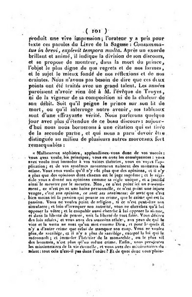 L'ami de la religion et du roi journal ecclesiastique, politique et litteraire