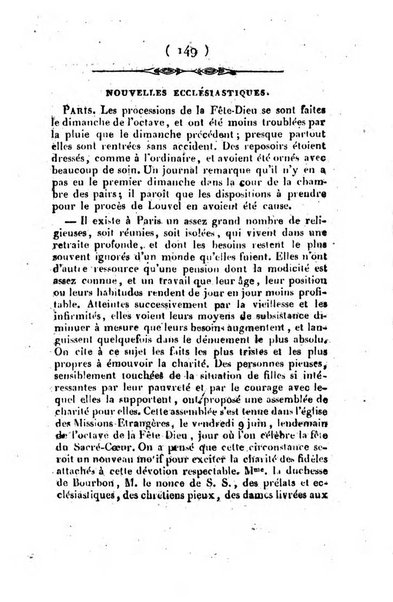 L'ami de la religion et du roi journal ecclesiastique, politique et litteraire