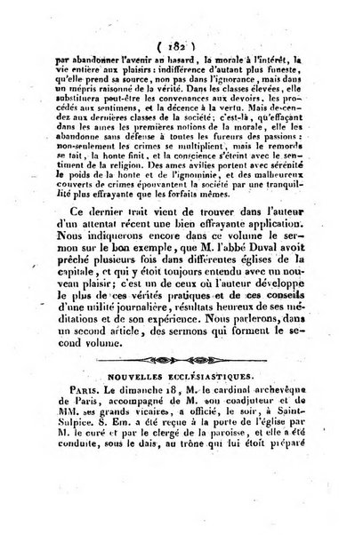 L'ami de la religion et du roi journal ecclesiastique, politique et litteraire