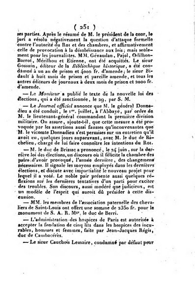 L'ami de la religion et du roi journal ecclesiastique, politique et litteraire