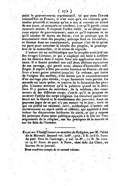 L'ami de la religion et du roi journal ecclesiastique, politique et litteraire