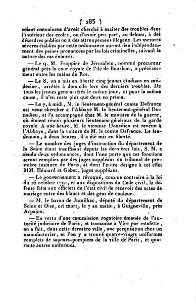 L'ami de la religion et du roi journal ecclesiastique, politique et litteraire